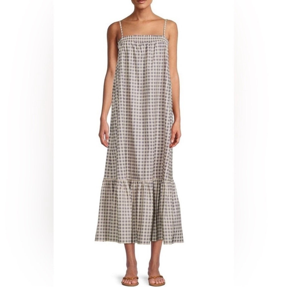 WeWoreWhat Smoked Gingham Maxi Dress